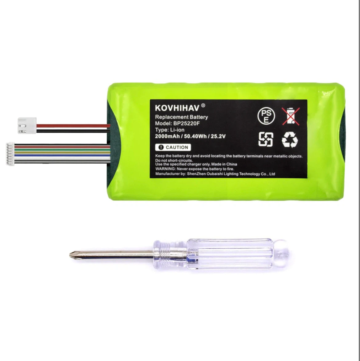 BP25220F Vacuum Battery For NEC180 NEC185 25.2V Li-Ion 2000mAh