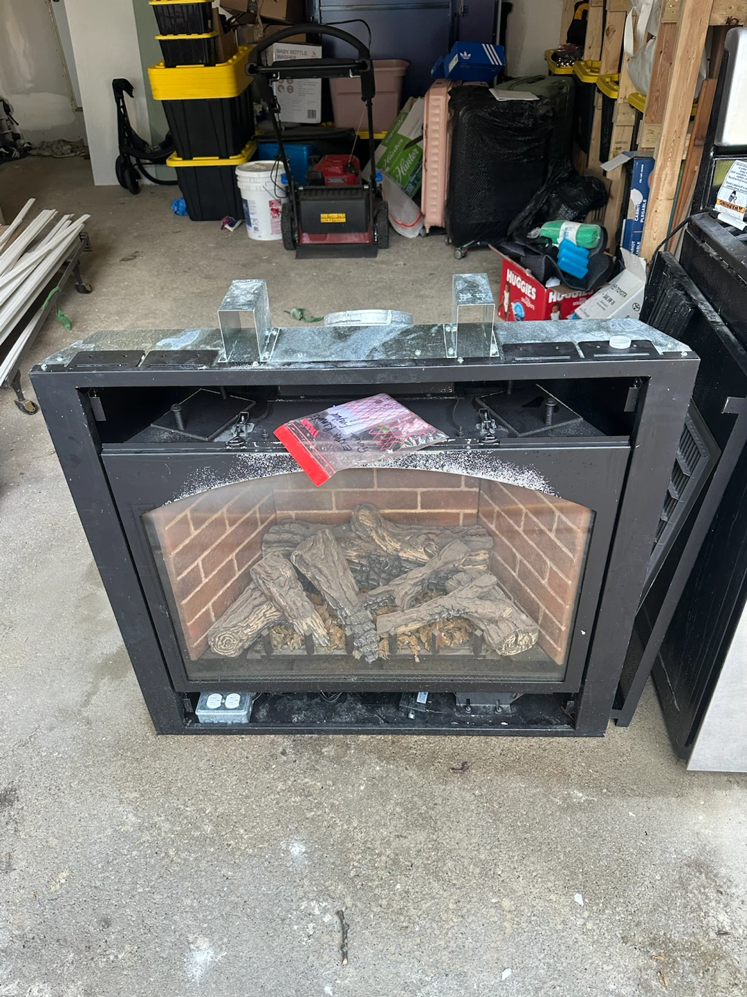 Gas Fireplace Insert with Remote Control – Direct Vent