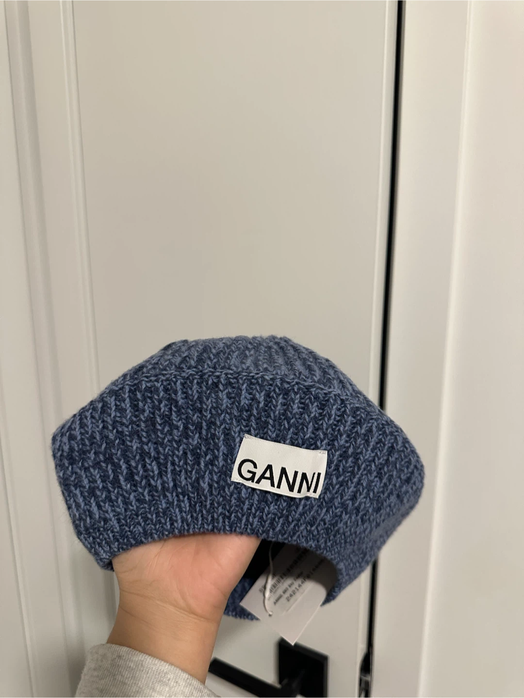 Ganni Blue Knit Hat