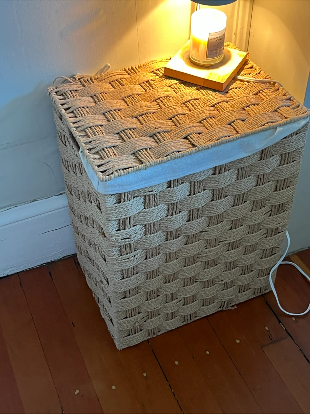 Woven Storage Basket with Lid