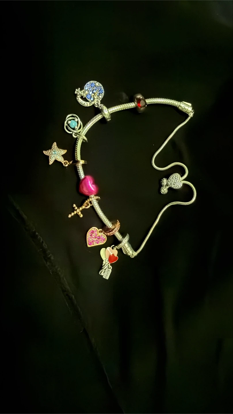 Pandora Charm Bracelet with Multiple Charms