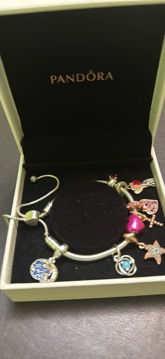 Pandora Charm Bracelet with Multiple Charms - photo 2