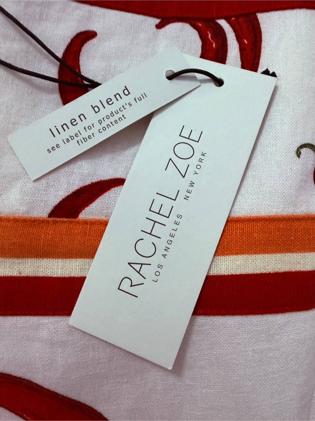 Rachel Zoe Chili Pepper Print Linen Blend Maxi Dress - photo 5