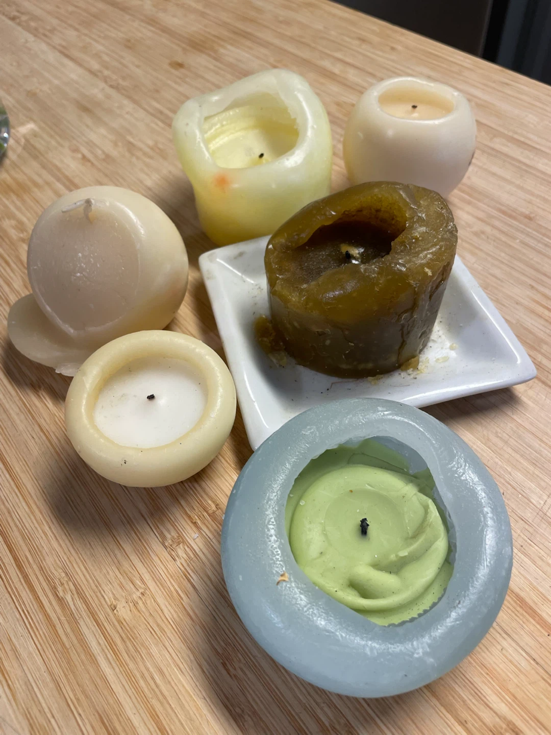 Assorted decorative candles