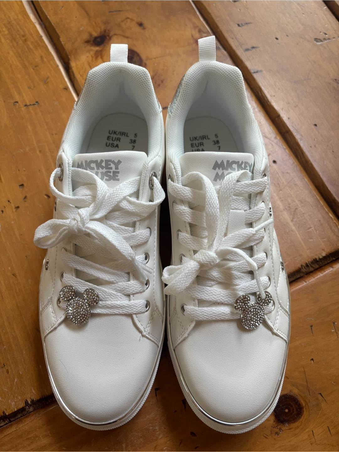 Disney Mickey Mouse White Sneakers