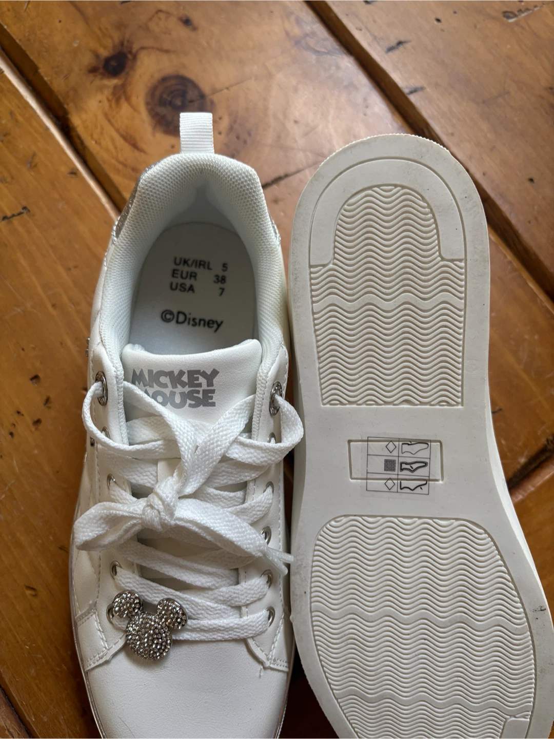 Disney Mickey Mouse White Sneakers - photo 2