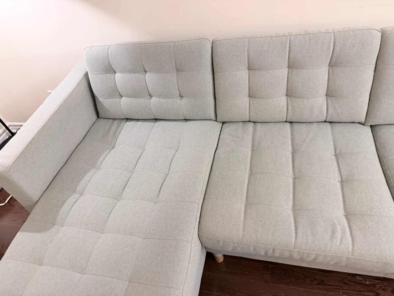IKEA Sectional Sofa with Chaise - photo 2