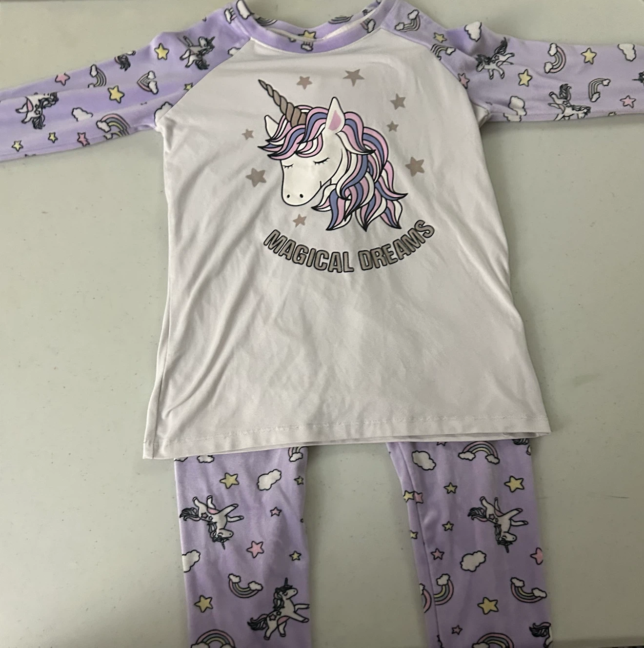 Urban Kids Unicorn Purple Pajamas 10/12