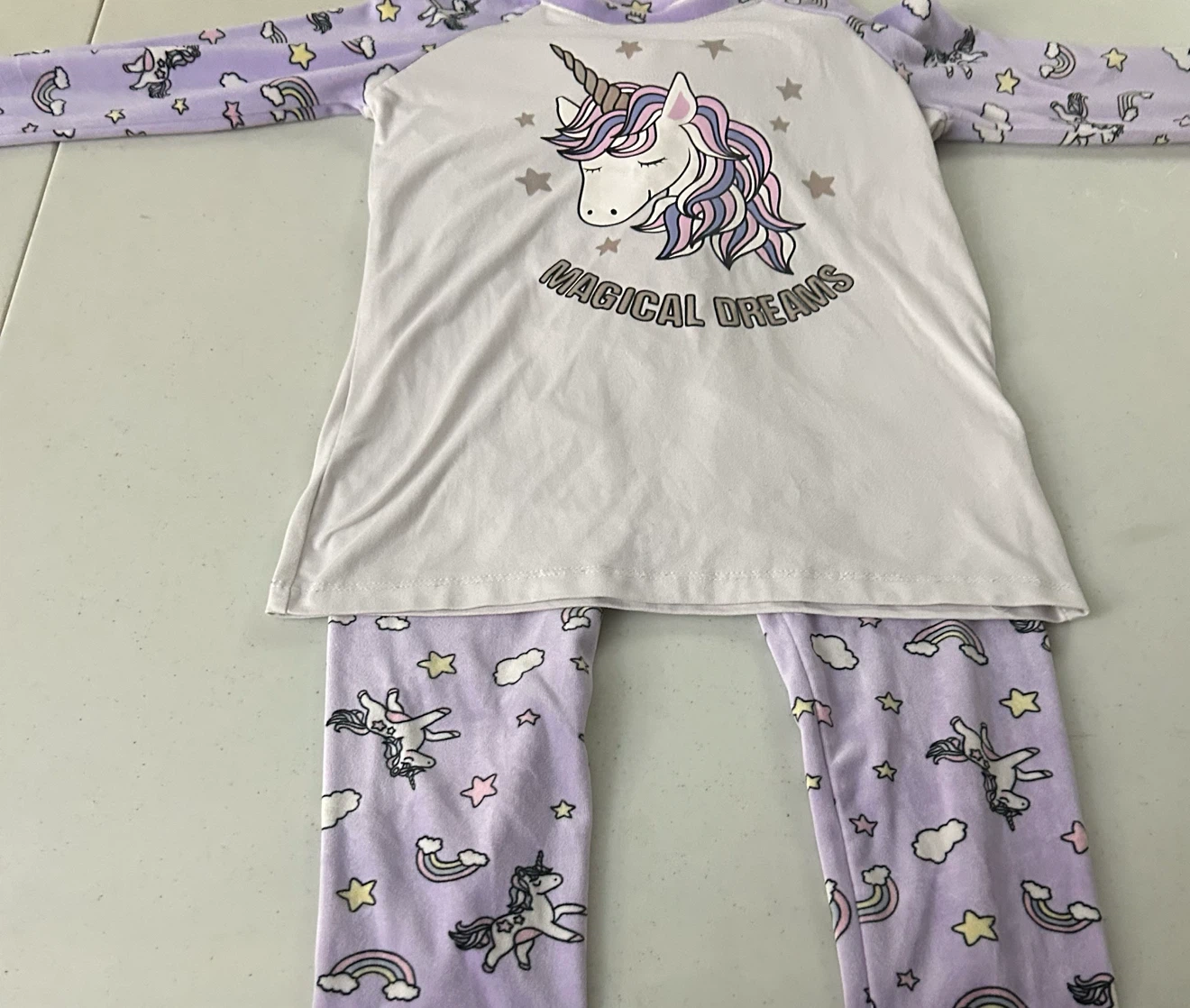 Urban Kids Unicorn Purple Pajamas 10/12 - photo 2