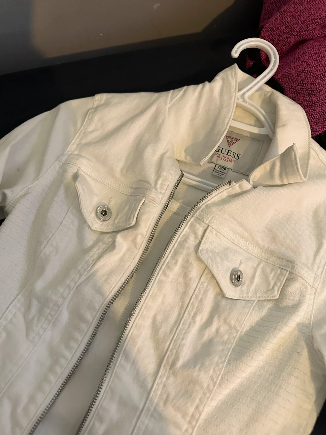 White GUESS Denim Jacket XS - photo 3