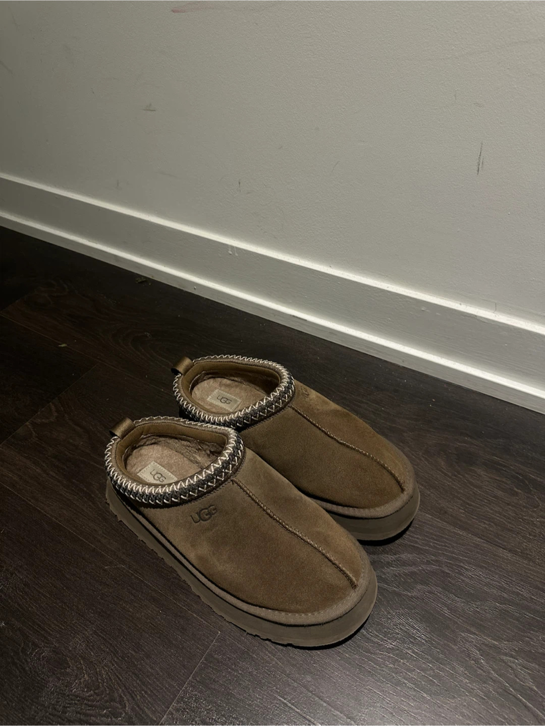 UGG Brown Suede Slippers US9