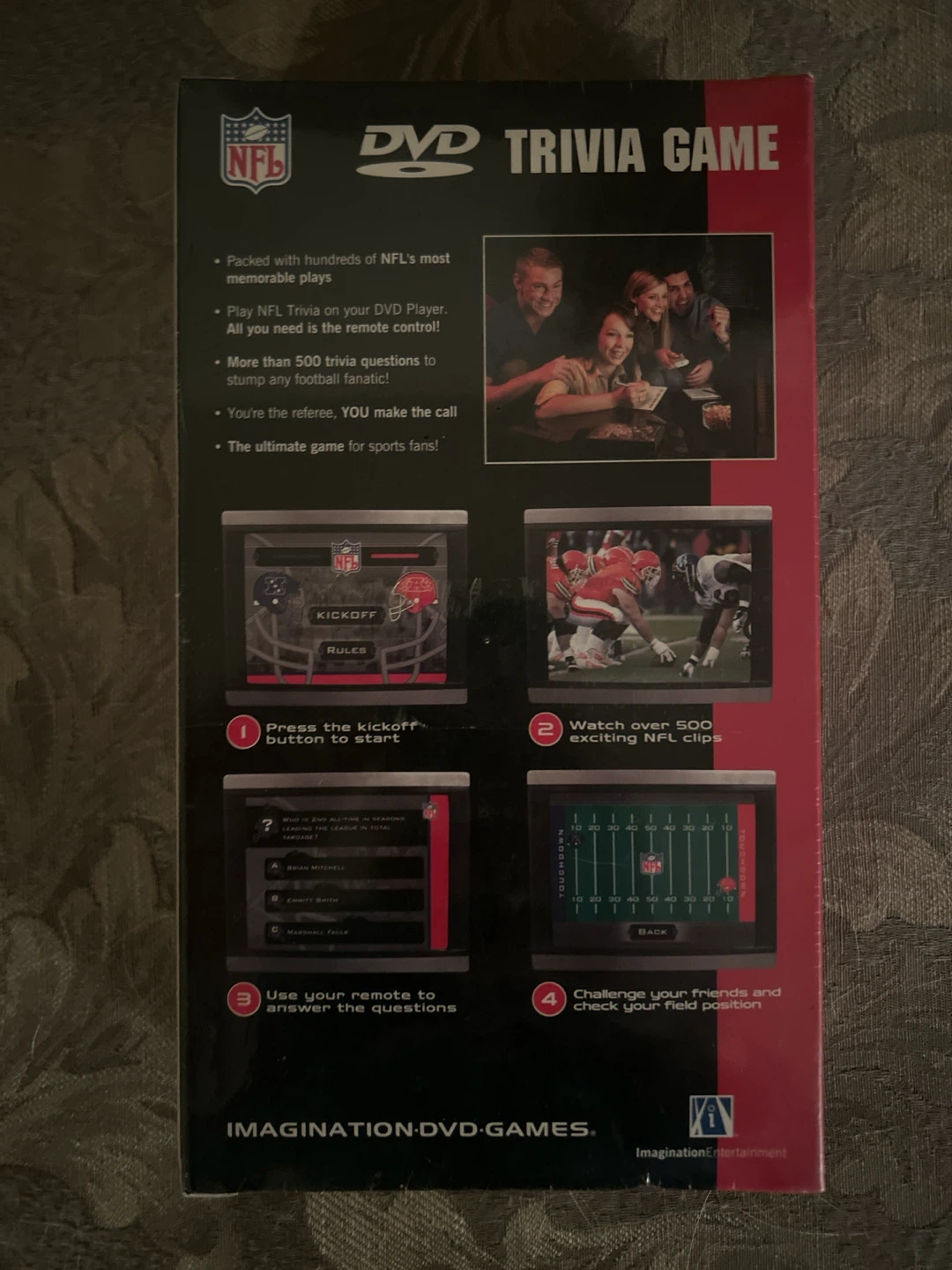SEALED VINTAGE NFL DVD Trivia Game - photo 2
