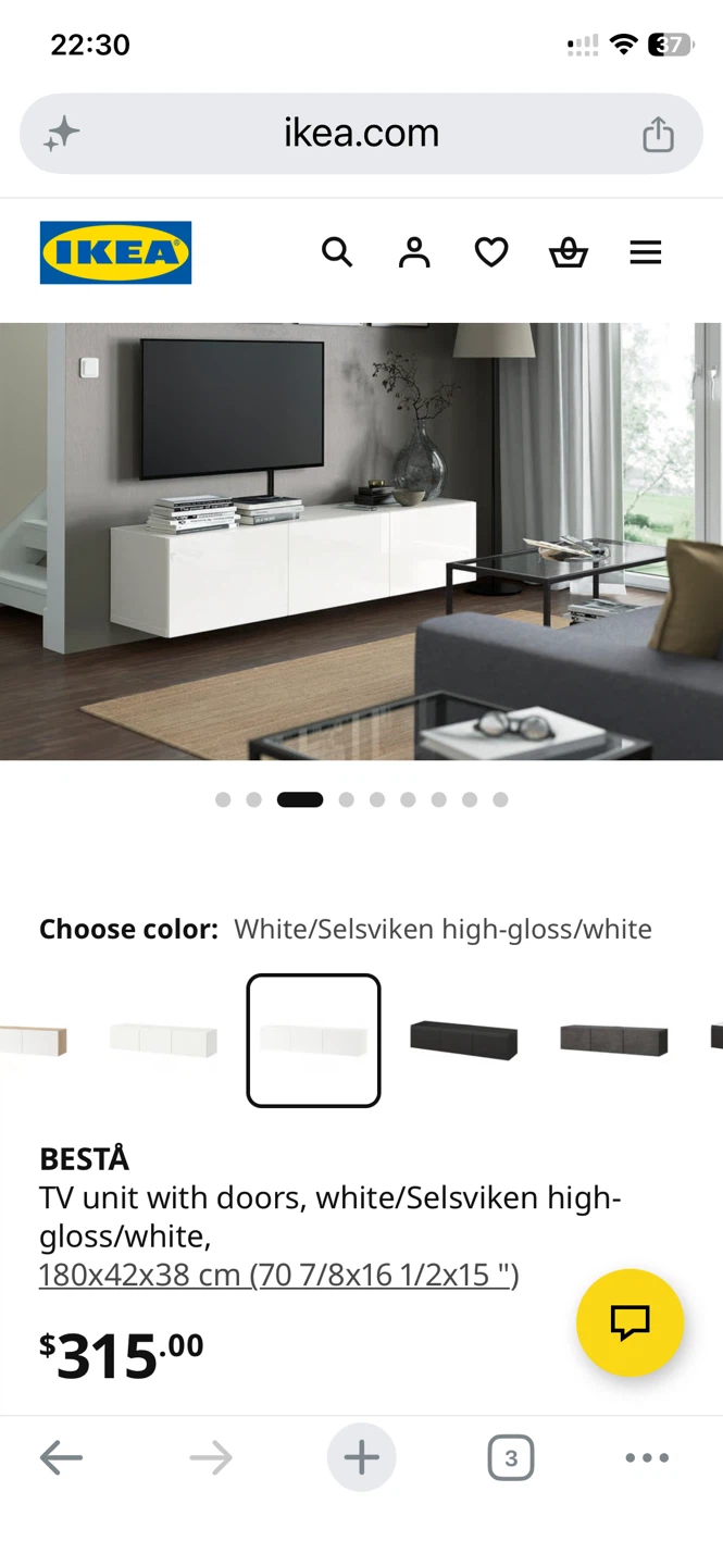 IKEA BESTÅ TV unit