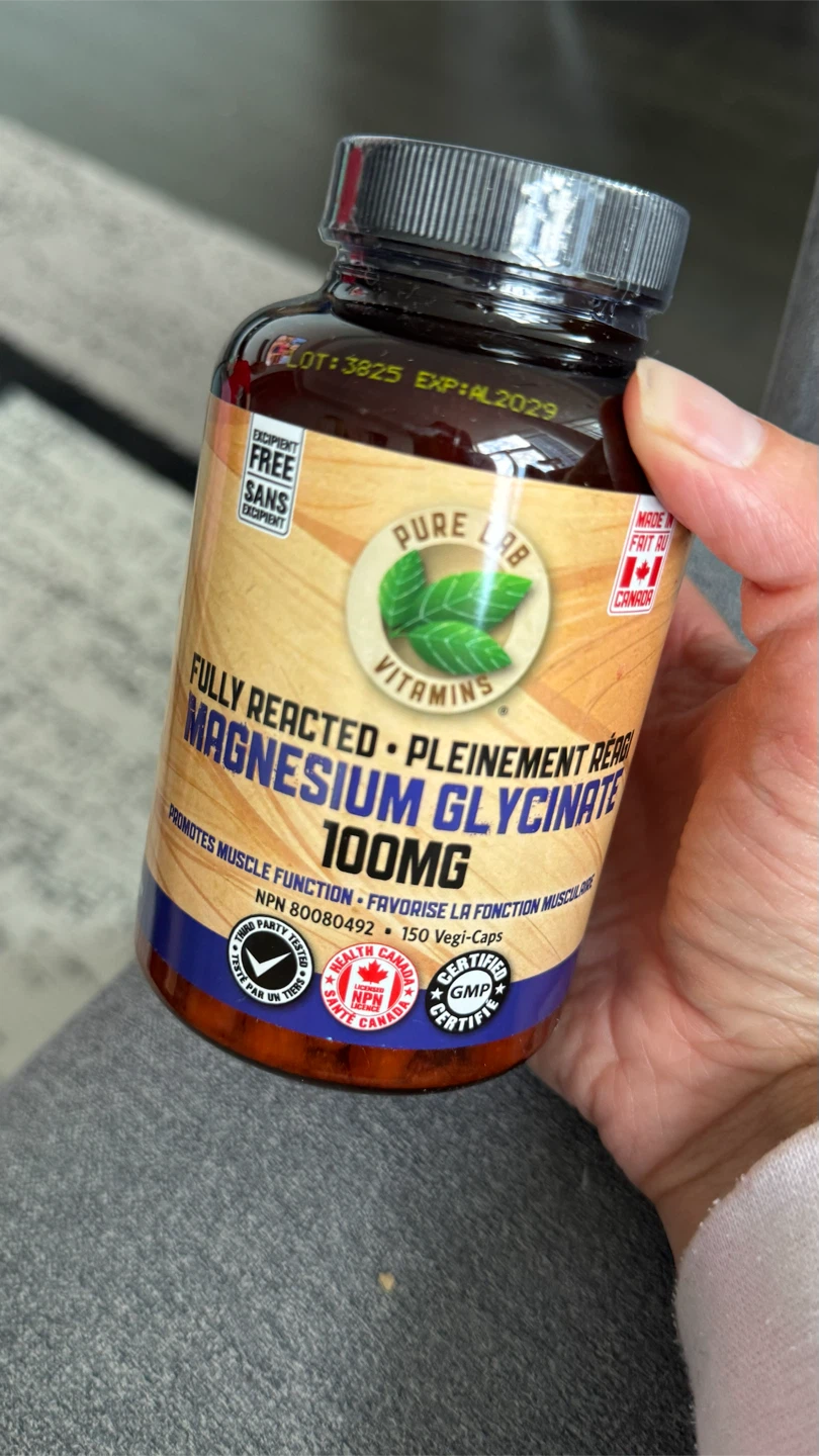 Pure Lab Vitamins Magnesium Glycinate 100mg - 150 Vegi-Caps