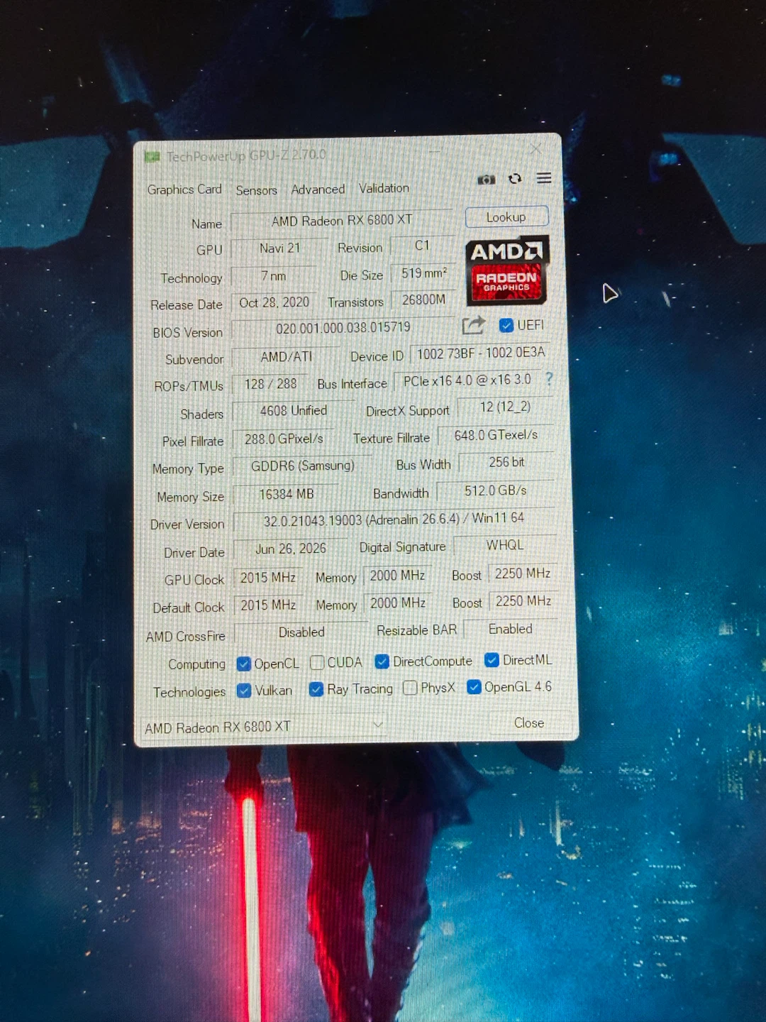used AMD RX6800XT - photo 4