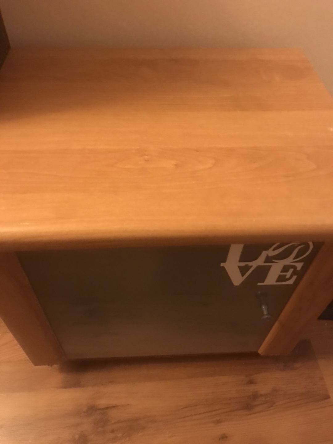Wooden Nightstand with Drawer
