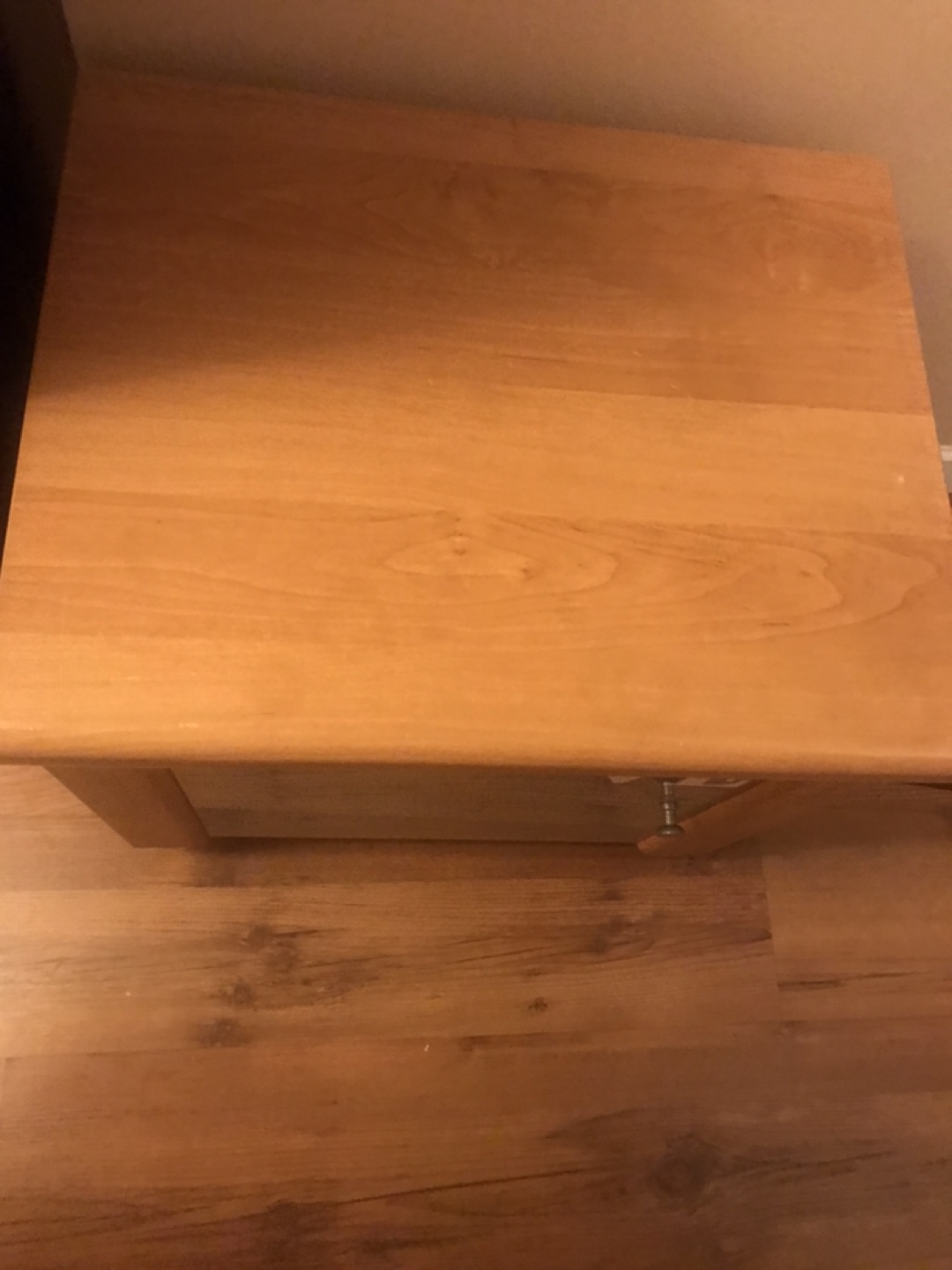 Wooden Nightstand with Drawer - photo 2