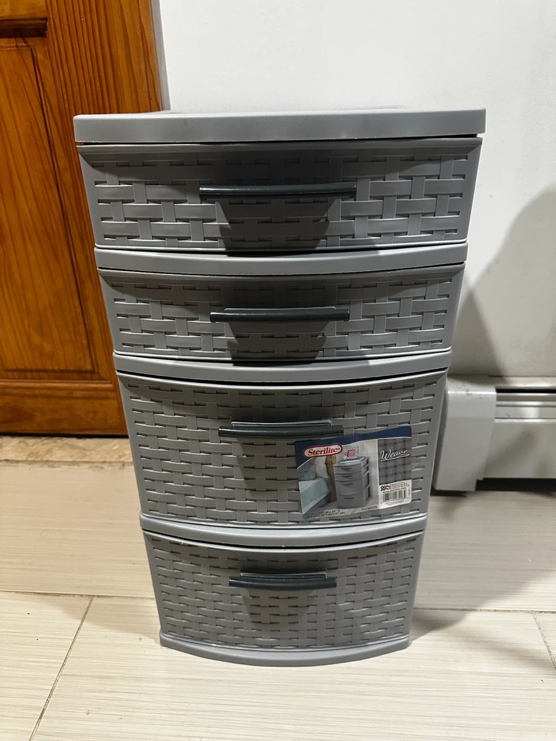 Sterilite 4-drawer weave tower