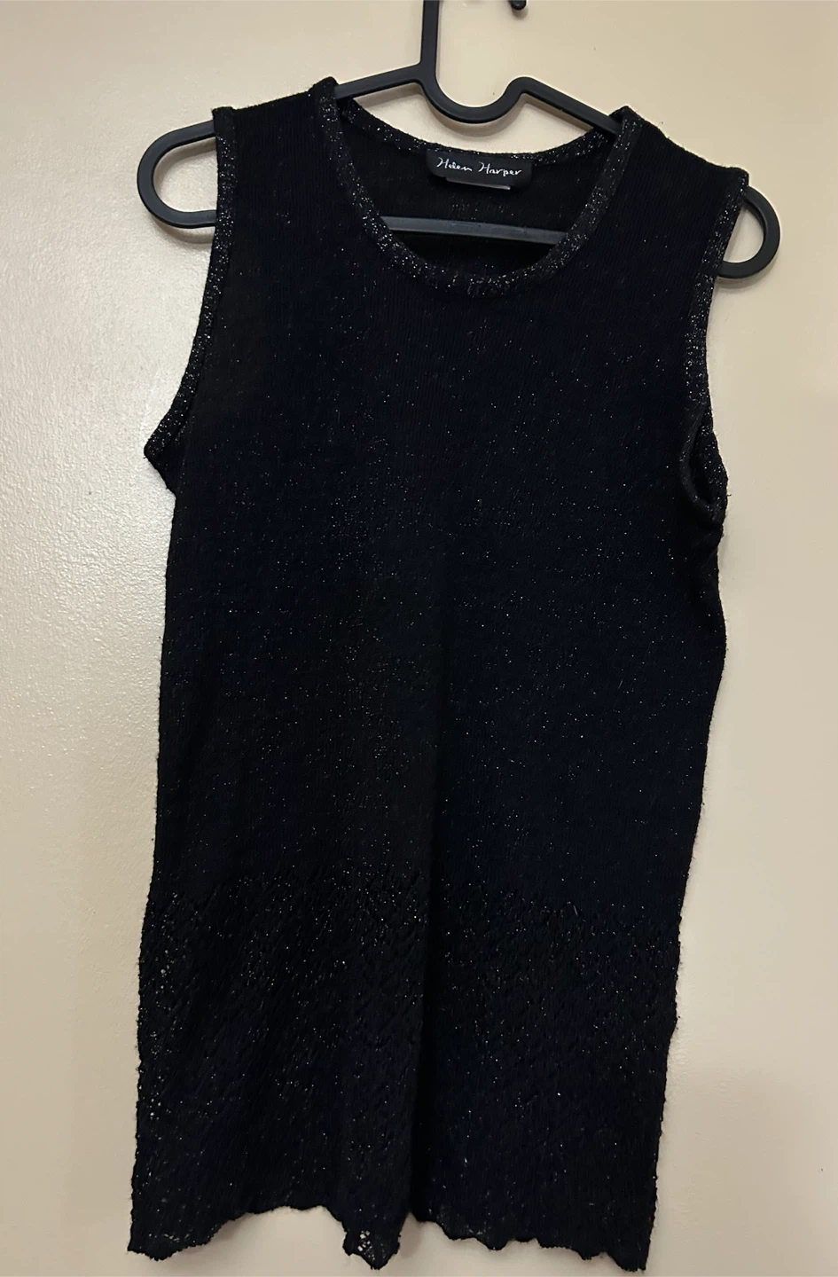 Helen Harper Black Tank Top Small