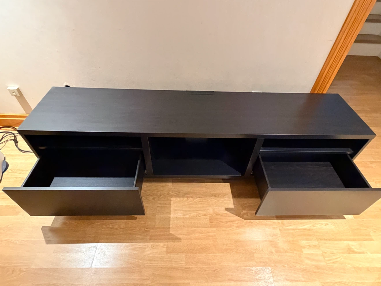 IKEA BESTÅ TV Bench (Black-Brown) - photo 2