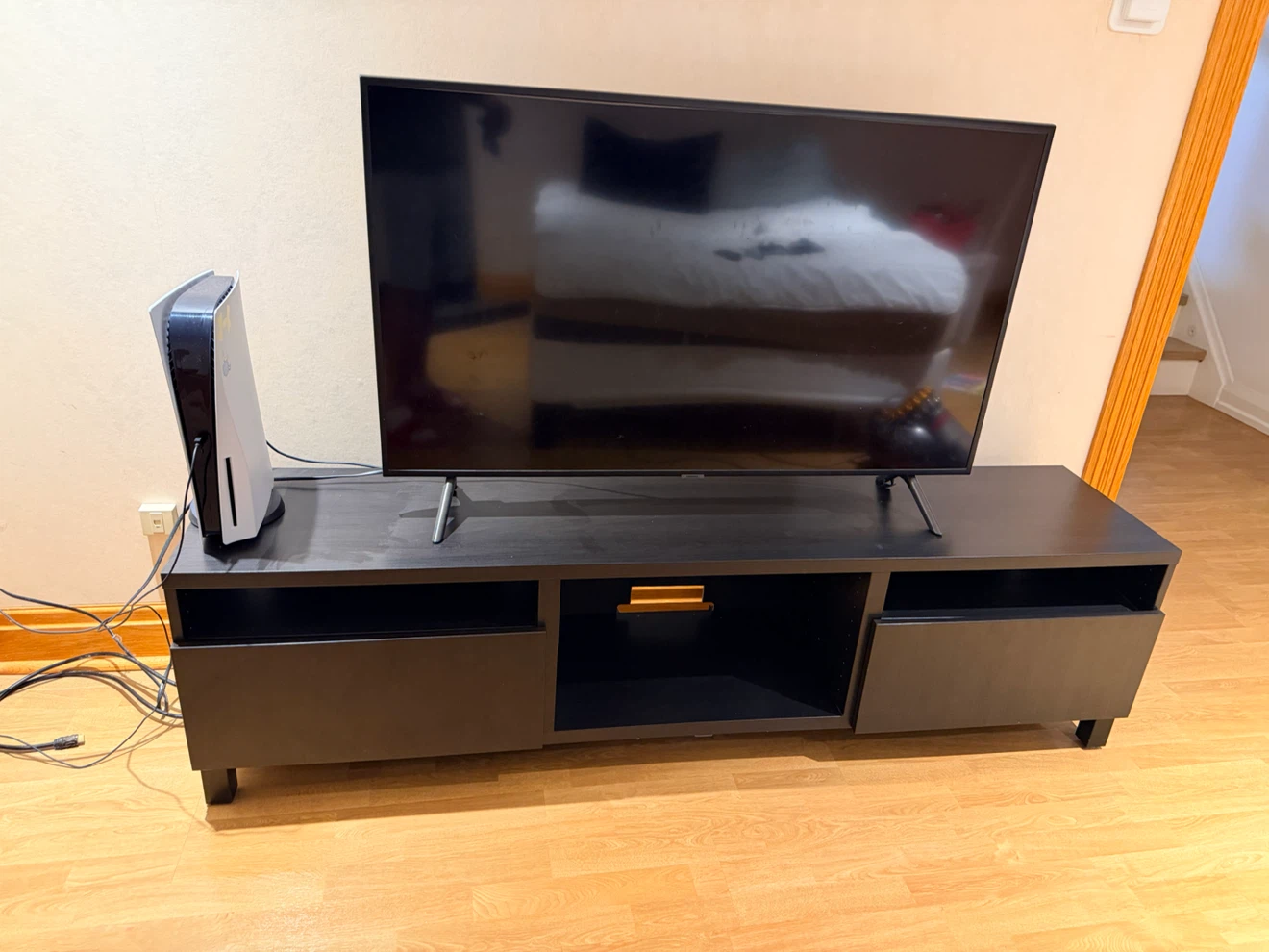 IKEA BESTÅ TV Bench (Black-Brown) - photo 4
