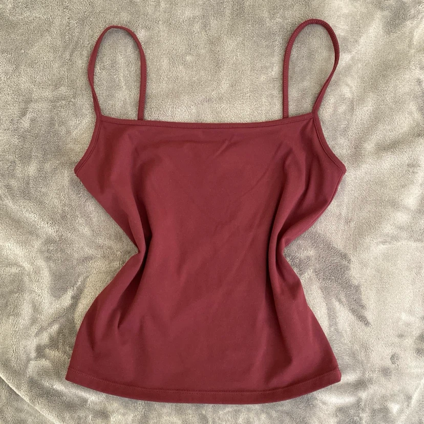 Garage Burgundy Sleek Scoop Cami - M/M