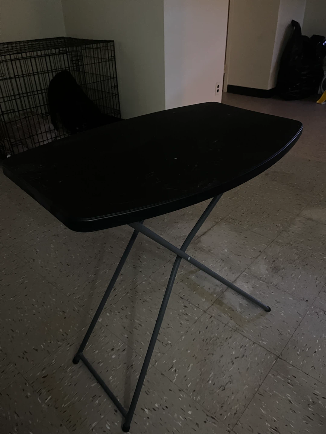 Black Folding  Table (cat not included) - photo 2