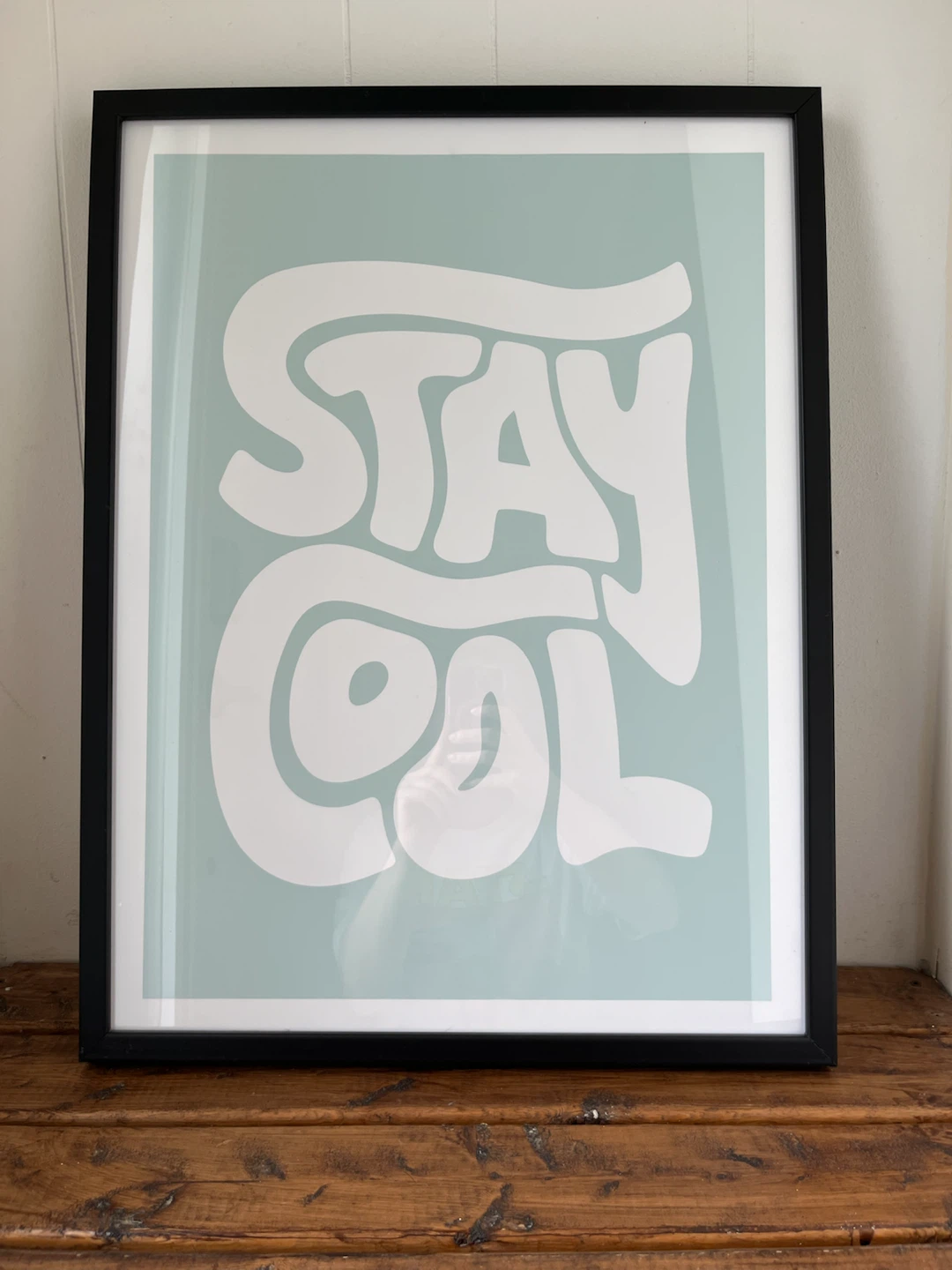 4 Funky Word Prints with Black Pictures Frames - photo 5