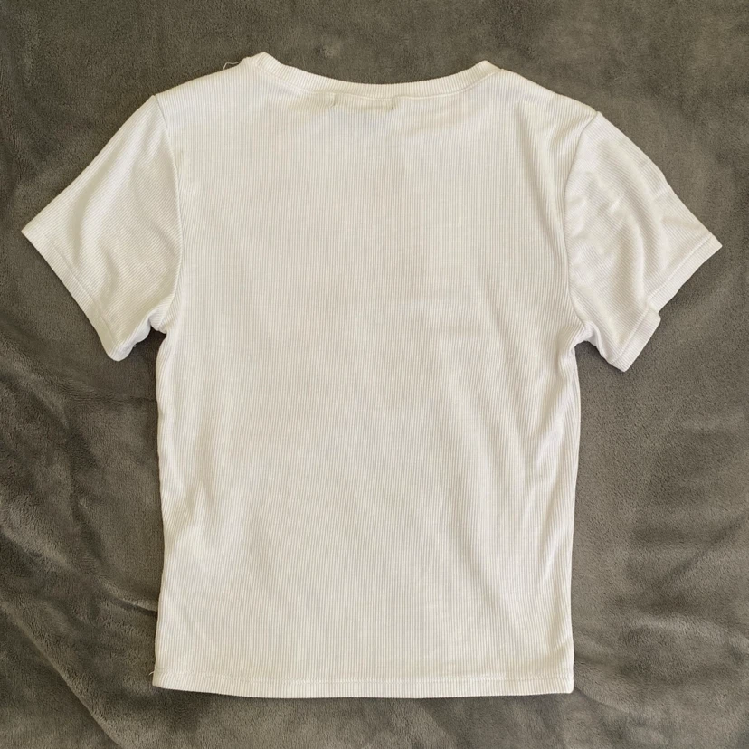 Streetwear Society White Ribbed T-Shirt - Size M - photo 2