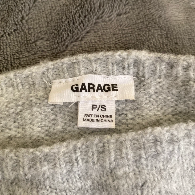 Gray Slouchy Off The Shoulder Garage Sweater - photo 3