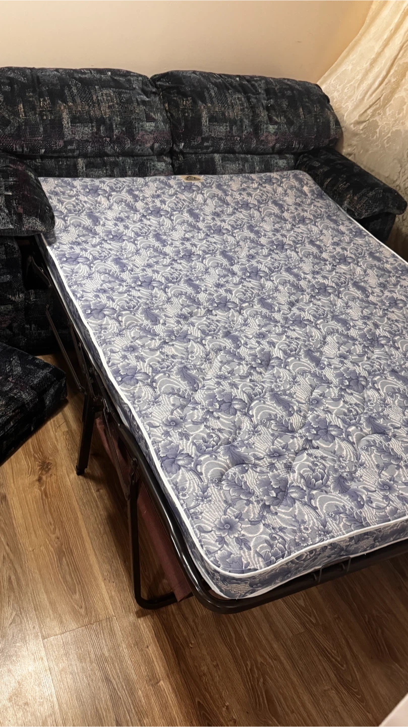 Sofa bed with pull-out mattress