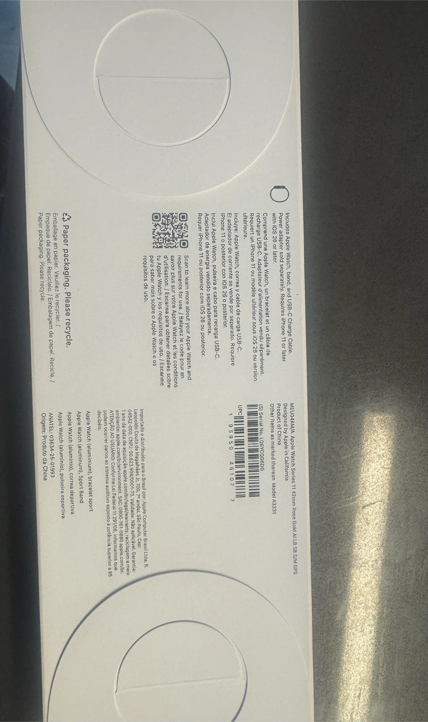 Brand New Sealed Apple Watch Series 11 42mm Rose Gold GPS - photo 3