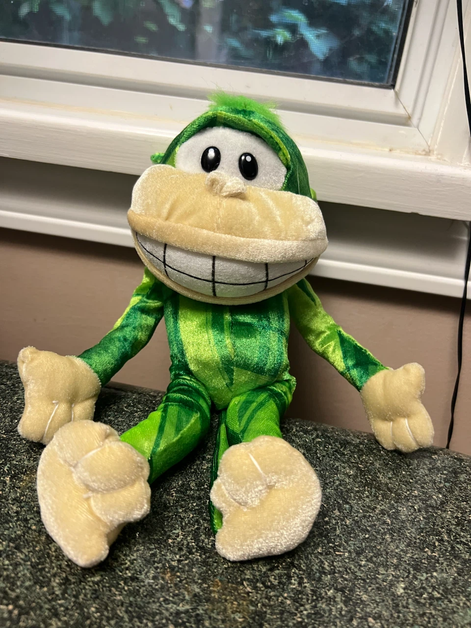 Green shiny Monkey Plush Toy