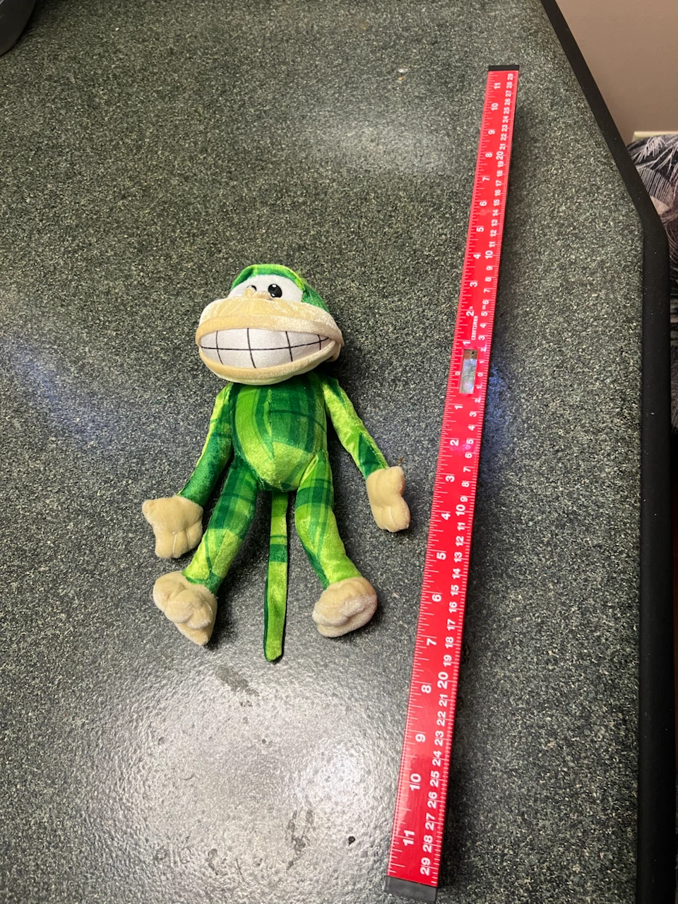 Green shiny Monkey Plush Toy - photo 2