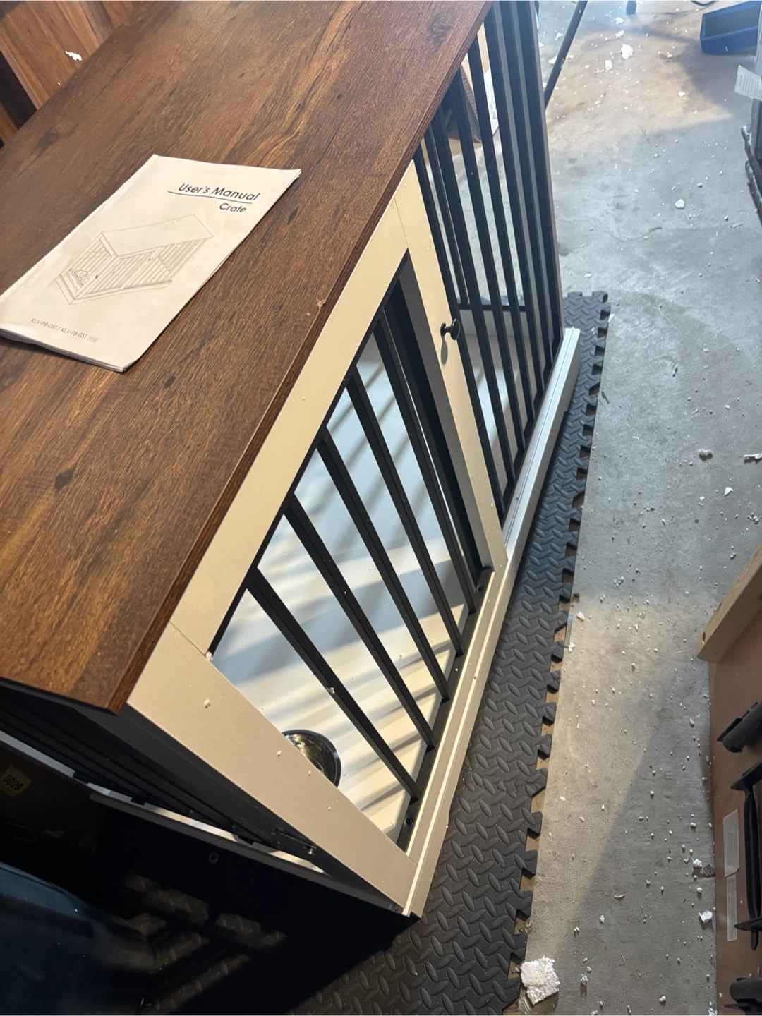 Dog Crate Furniture with Sliding Door - photo 5
