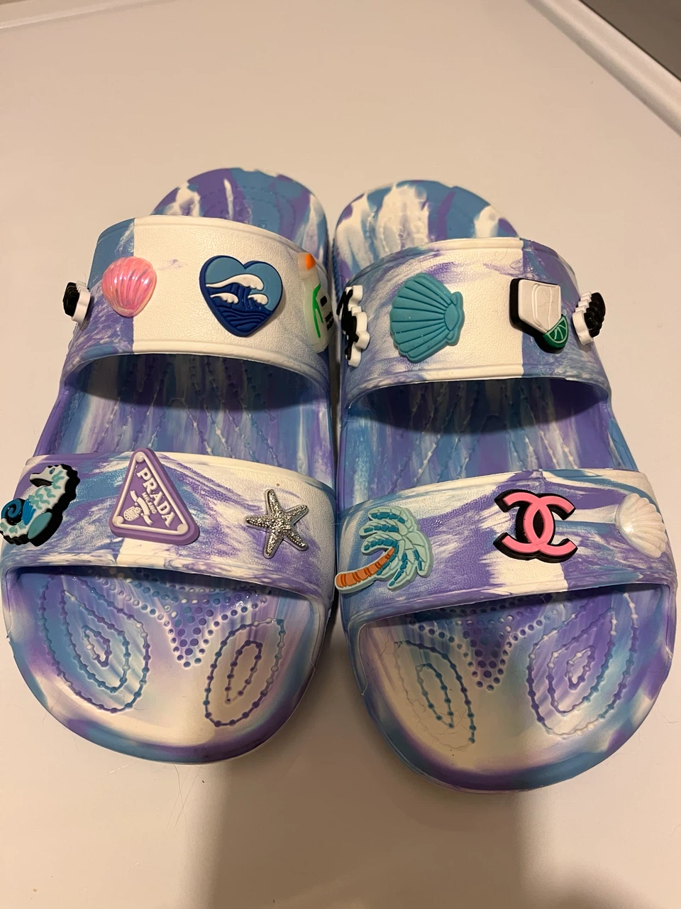Crocs Slides with Charms-Size 8