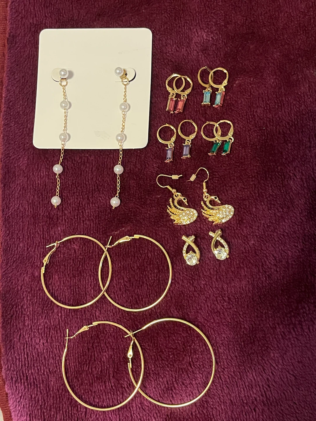 9 earrings (all for $5)