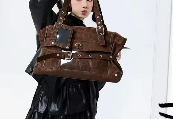 Mogoy Brown Leopard Print Tote Bag - photo 2