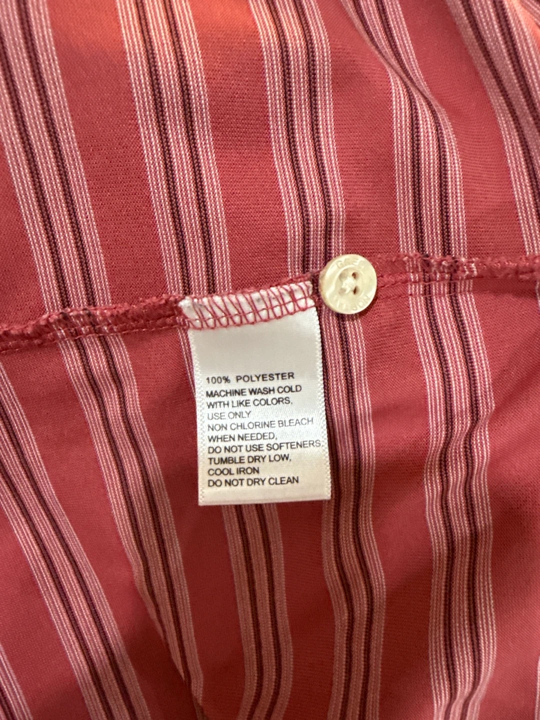 Greg Norman Mens Golf Polo Shirt - Red Stripe - Size L - photo 5