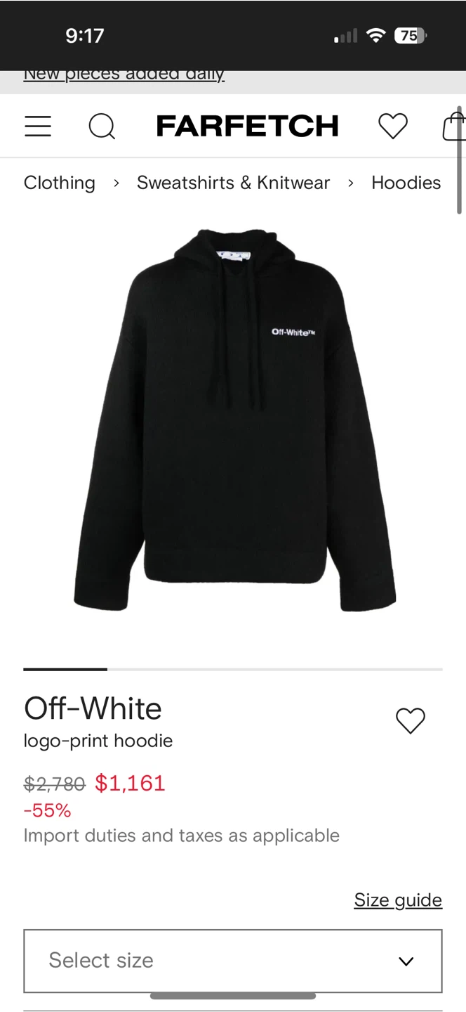 Off-White Black Hoodie - photo 3