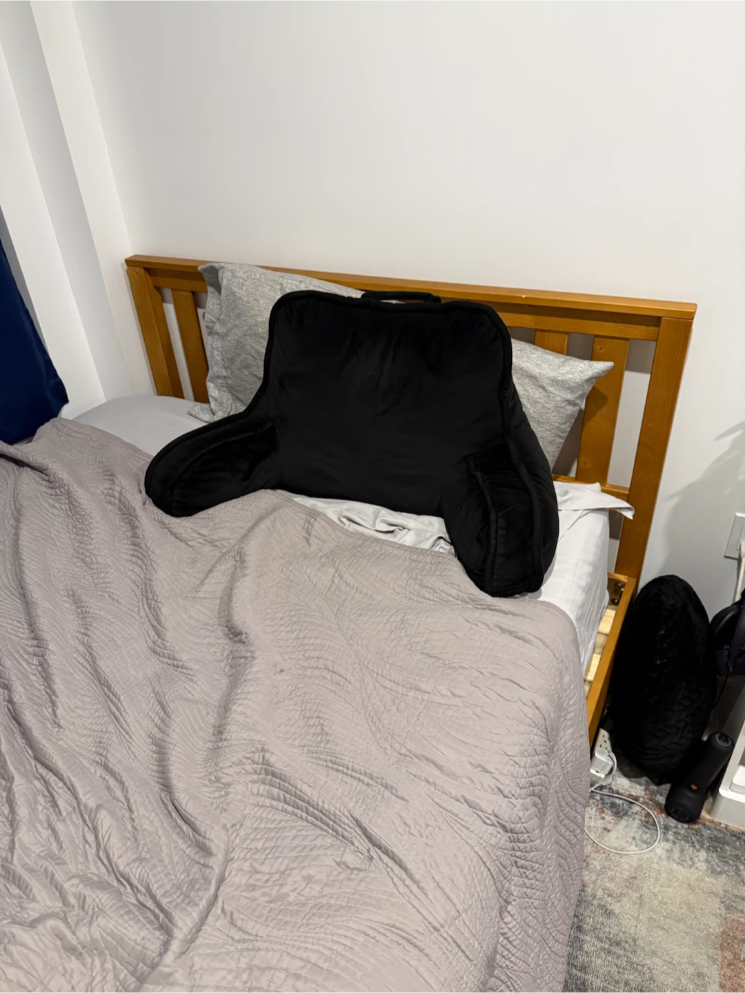 Full Bed Frame, solid wood platform with headboard