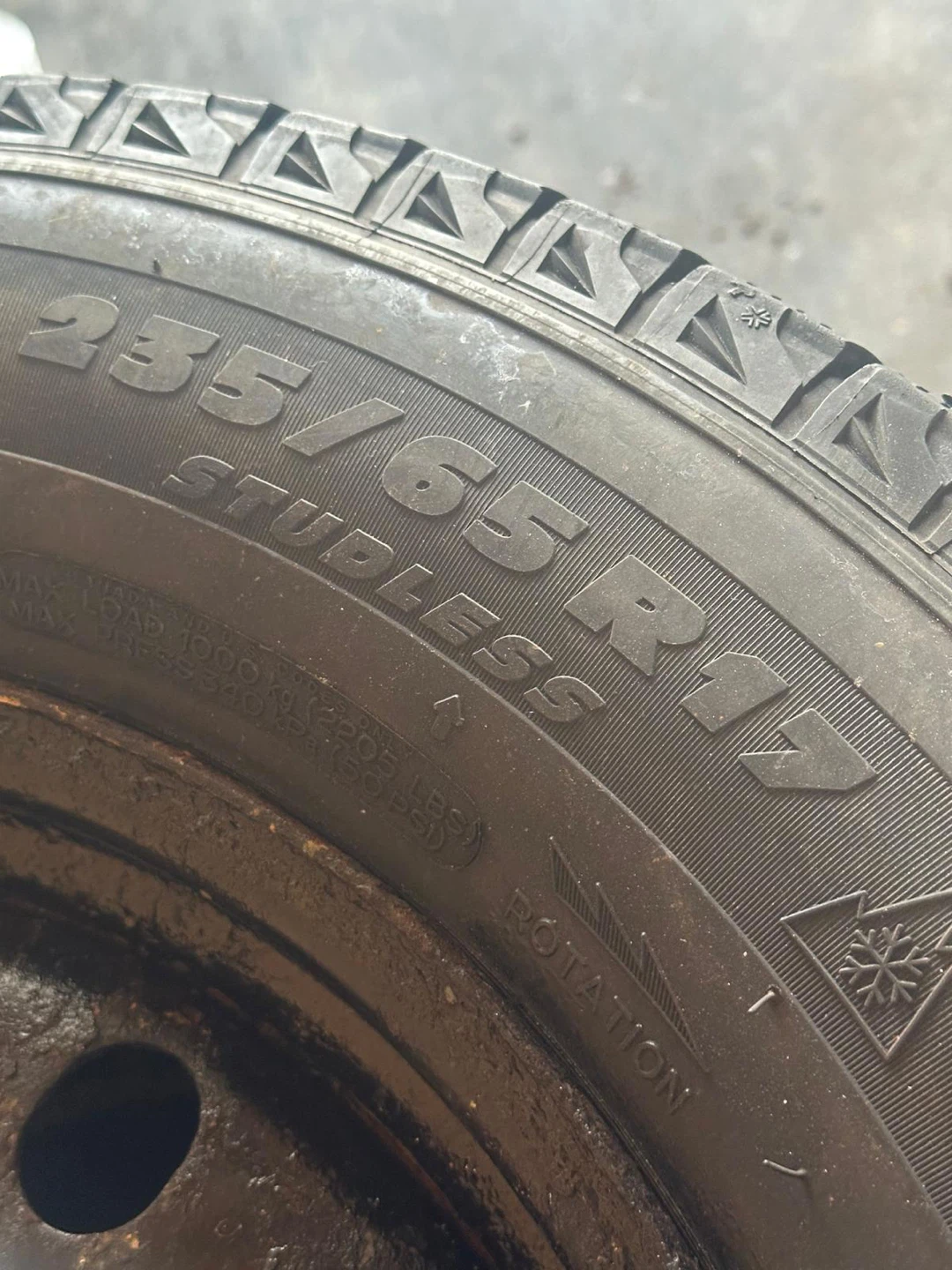 235/65R17 Studless Winter Tires (Set of 4) - photo 5