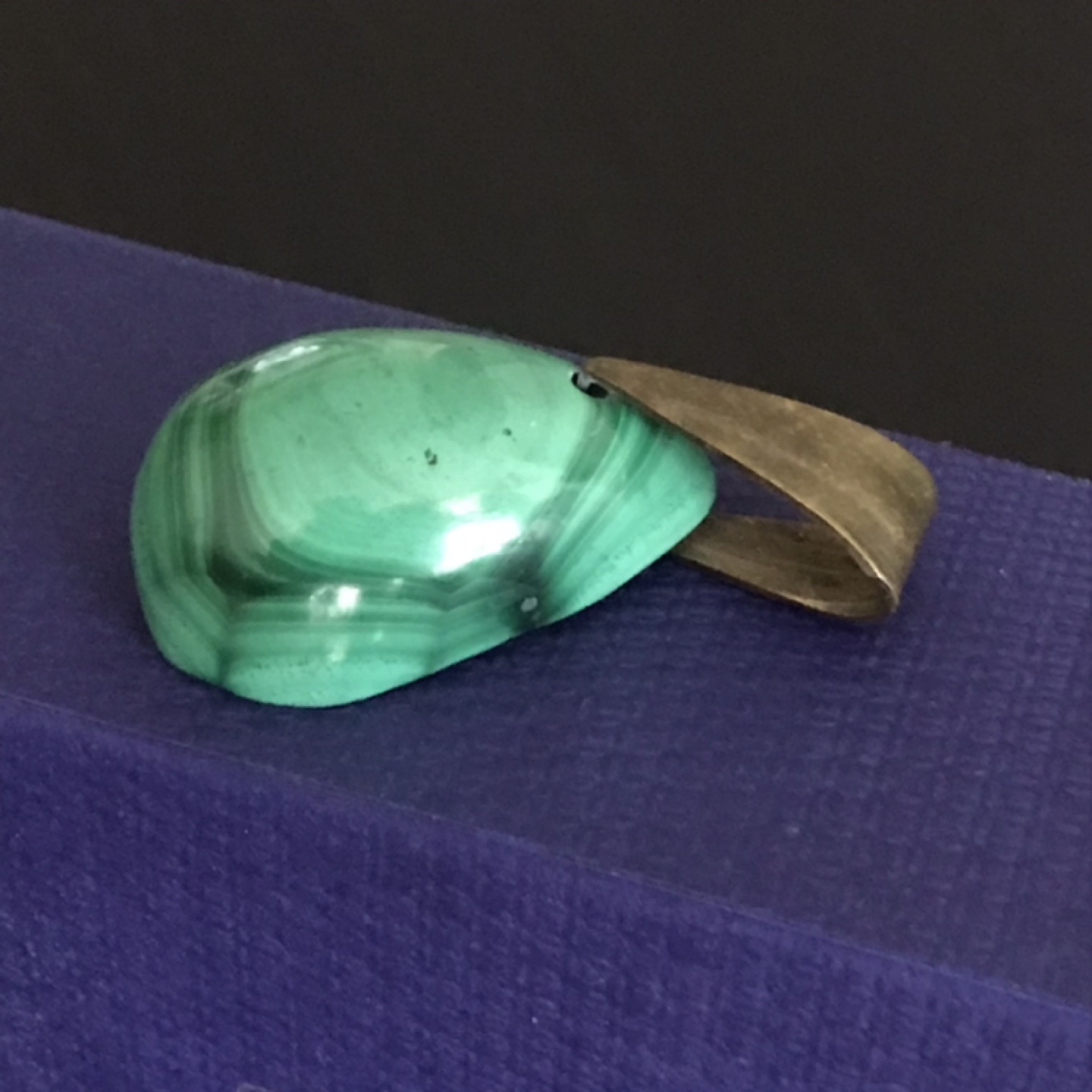Pure Malachite Teardrop Pendant (Jewelry) - photo 5