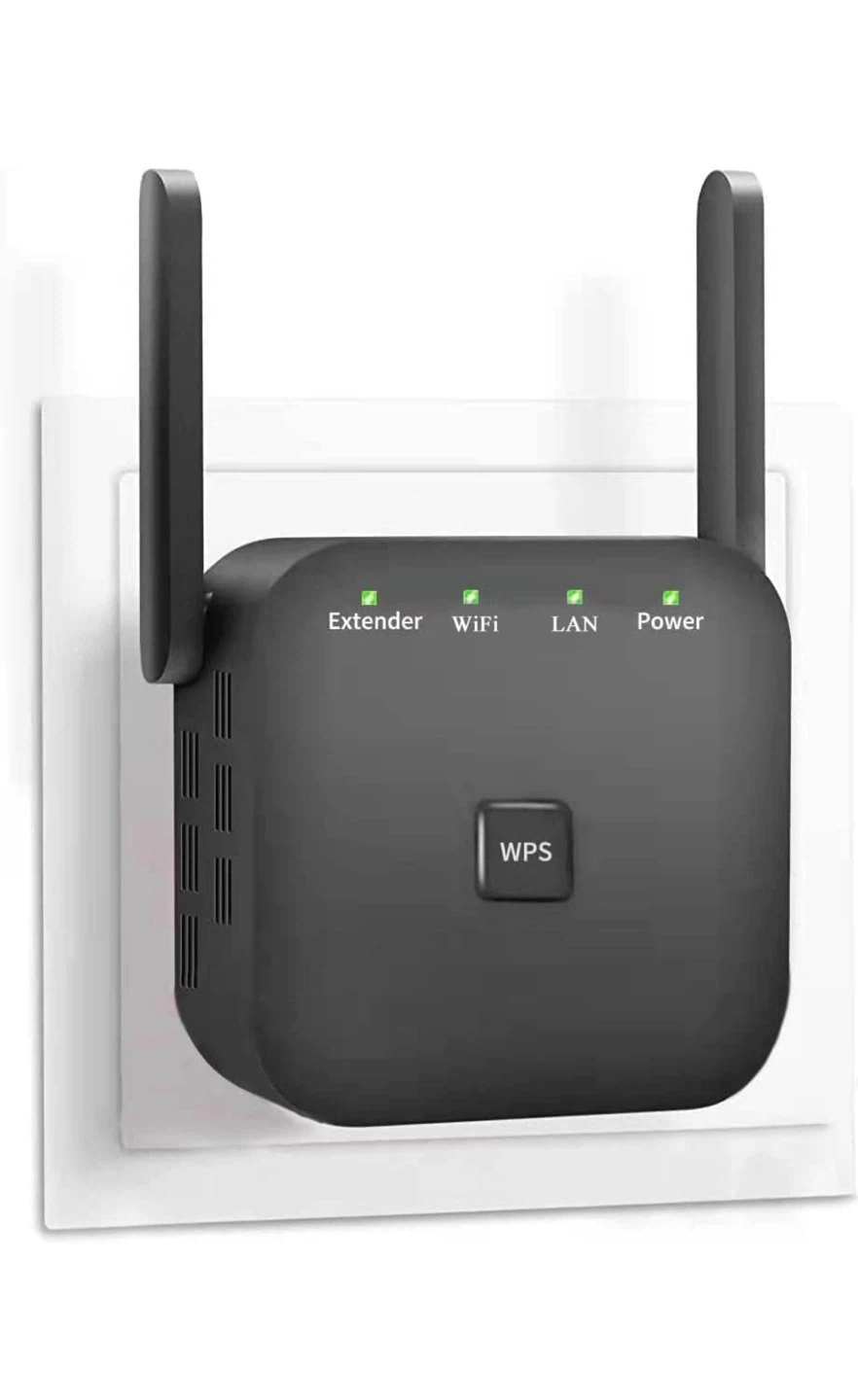 Black Wi-Fi Range Extender 300Mbps / 1200Mbps