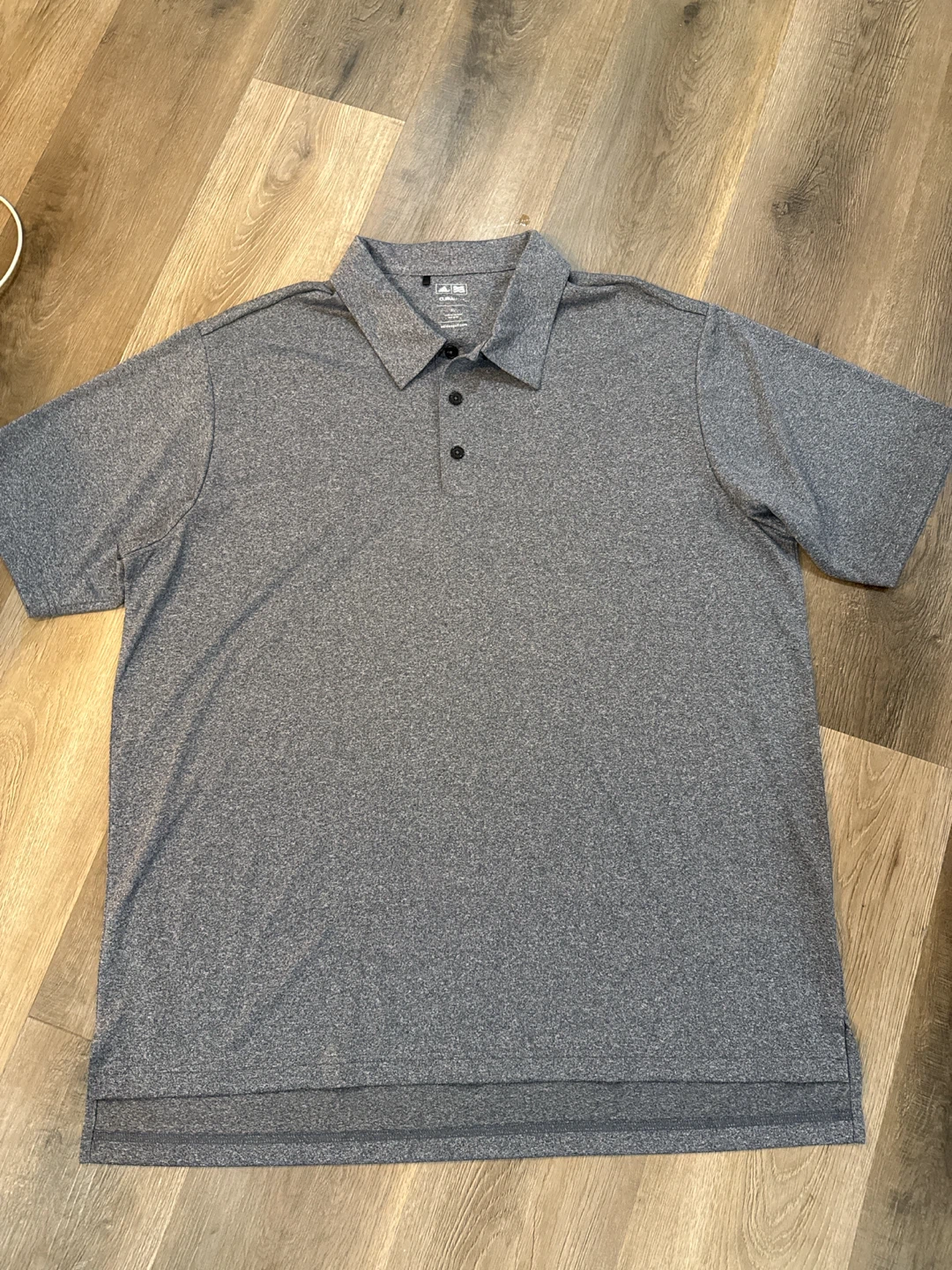 Adidas Climalite Polo Shirt XL Heather Gray