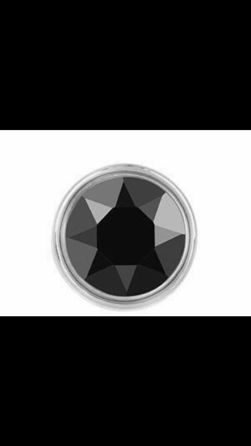 SWAROVSKI Black Crystal STUD Earring in Box- Jewelry