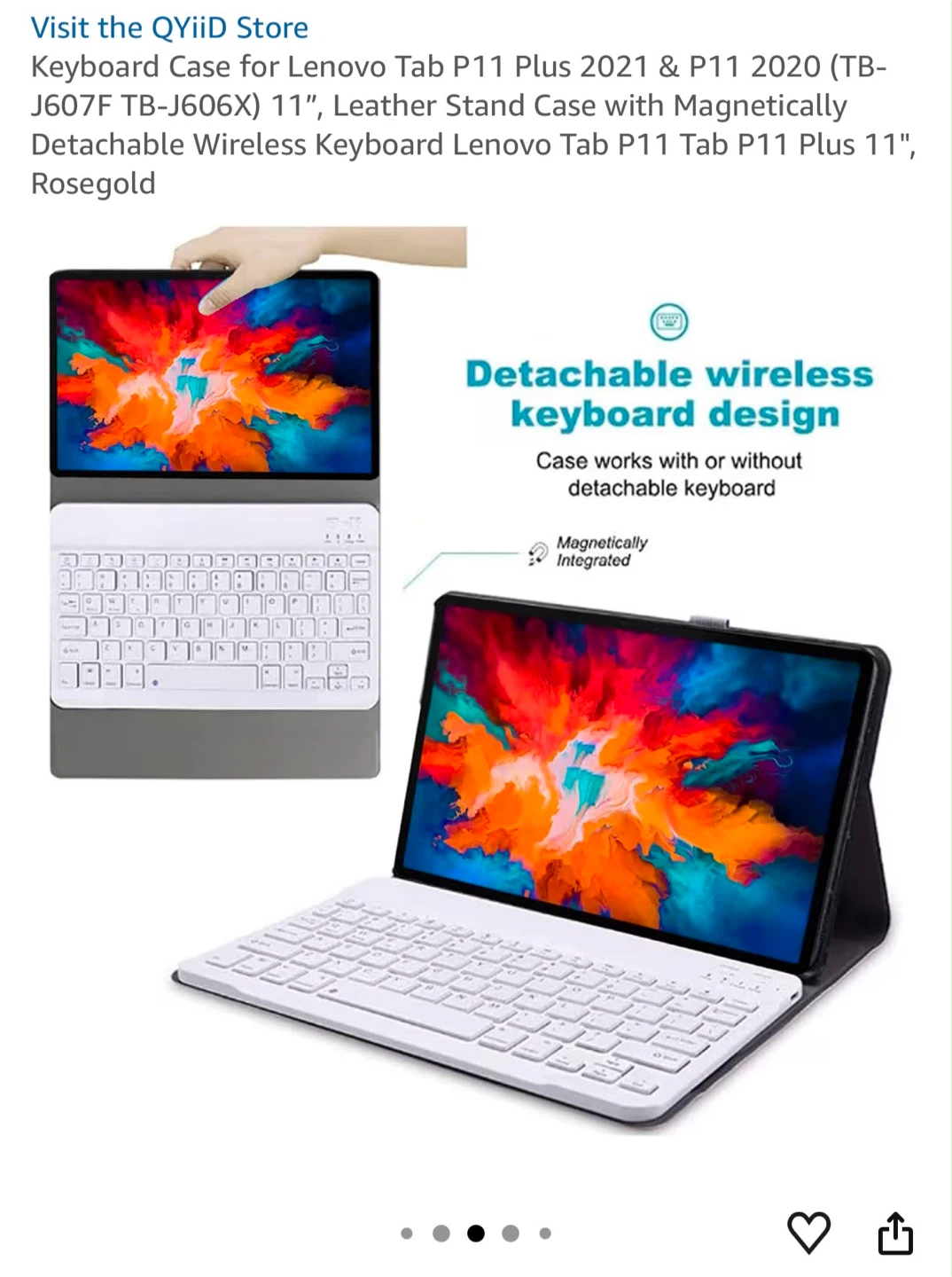 Keyboard Case for Lenovo Tab P11 Plus & P11 2020 - photo 4