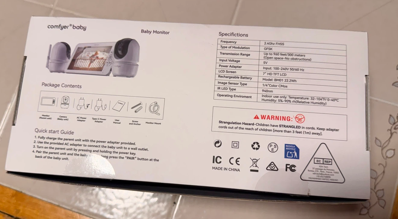 Comfier Baby Smart Baby Monitor BM01 - photo 2