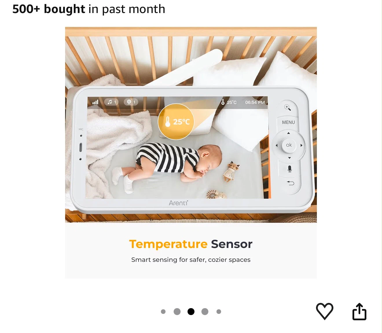 Arenti AInanny B2 -2Cam Kit 2MP Wi-Fi Video Baby Monitor - photo 5