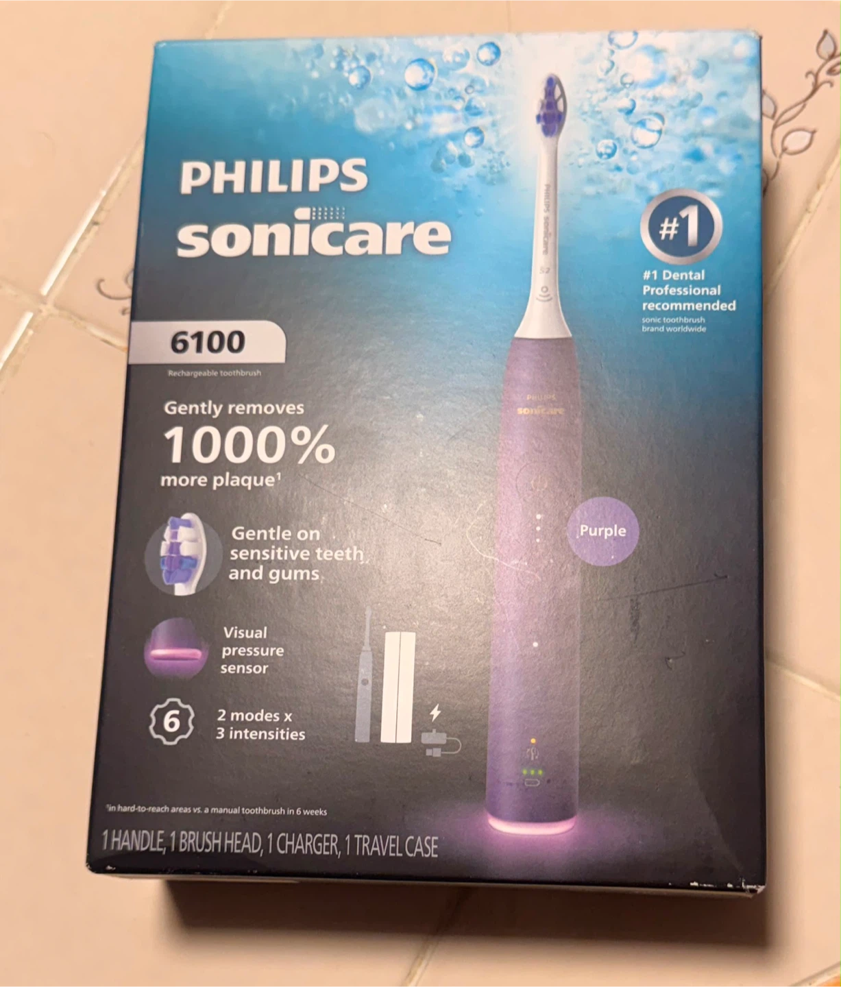 Philips Sonicare 6100 Series Electric Toothbrush - Purple